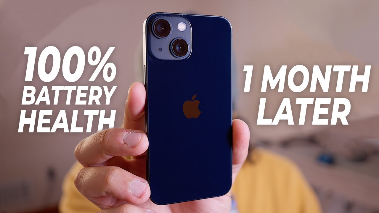 Аккумулятор iPhone 13 Mini заряжен на 100% // 30 дней спустя