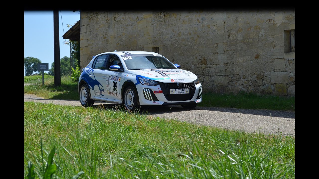 ES 4 Rallye Saint- Émilion 2025, Romain BRUN/ Gaetan PARADE 208 FR6