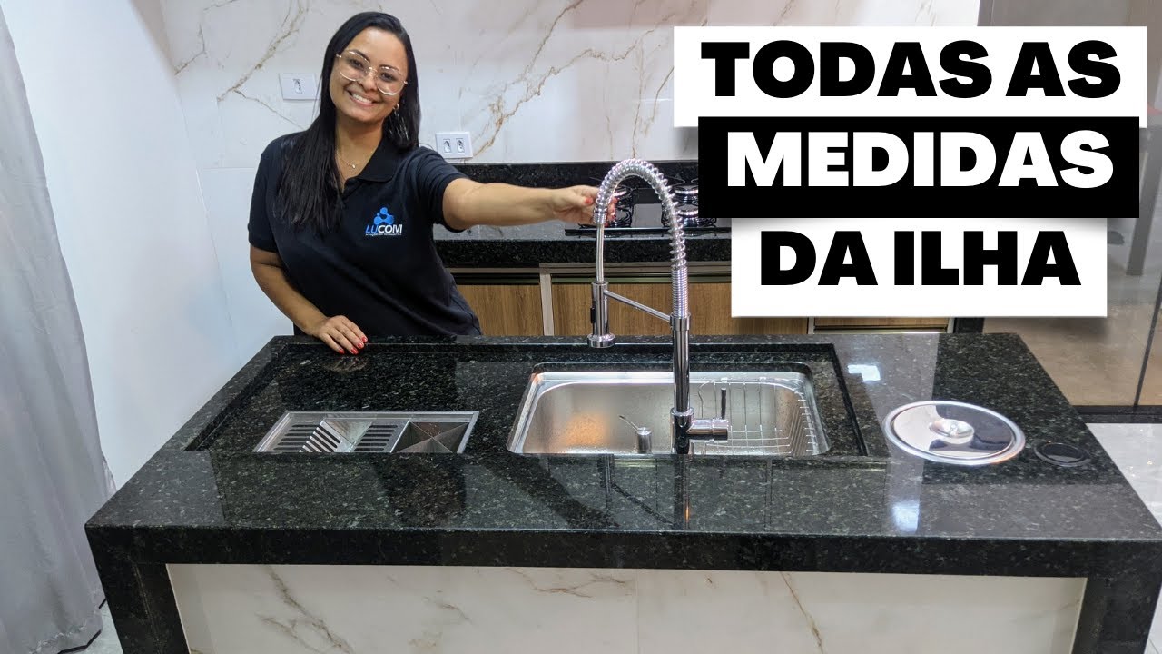 Medidas Minimas para Ilha de Cozinha |Tour completo ilha gourmet #medidasilhagourmet