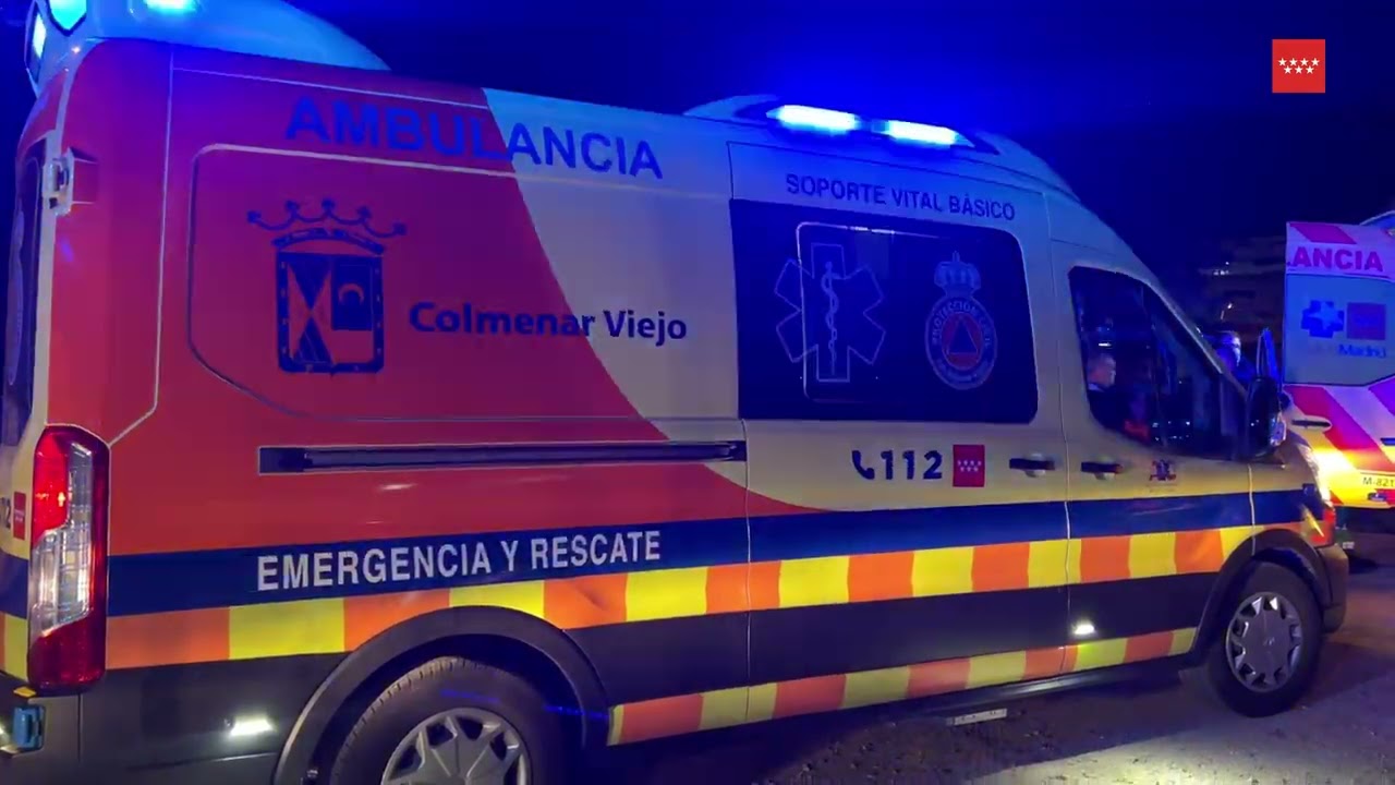 Accidente de tráfico en Colmenar Viejo con dos heridos potencialmente graves