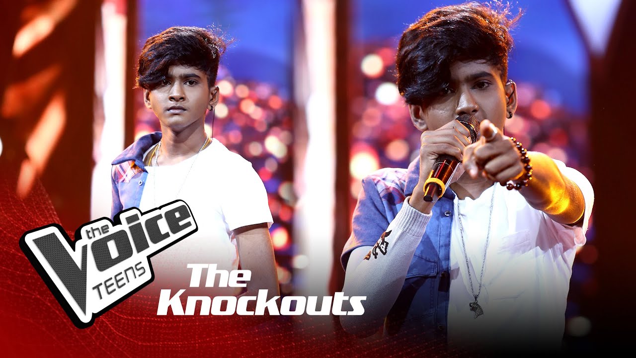 Kasun Priyamantha | Poddiye (පොඩ්ඩියේ) | Knockouts | The Voice Teens Sri Lanka