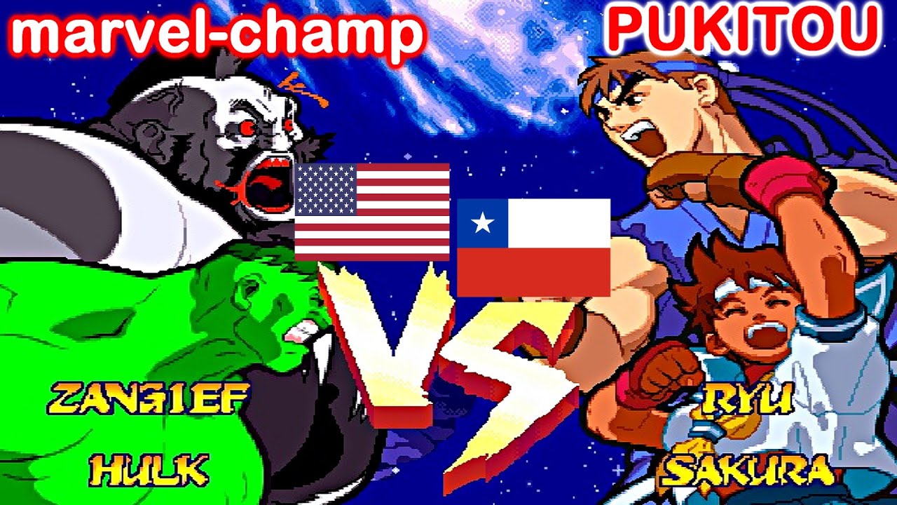 Marvel Super Heroes Vs. Street Fighter - marvel-champ vs PUKITOU