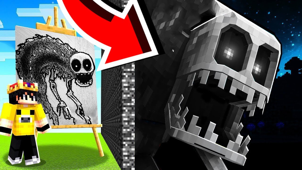 Minecraft'ta ÇİZDİĞİM MEGA BOSSLAR CANLANIYOR!!