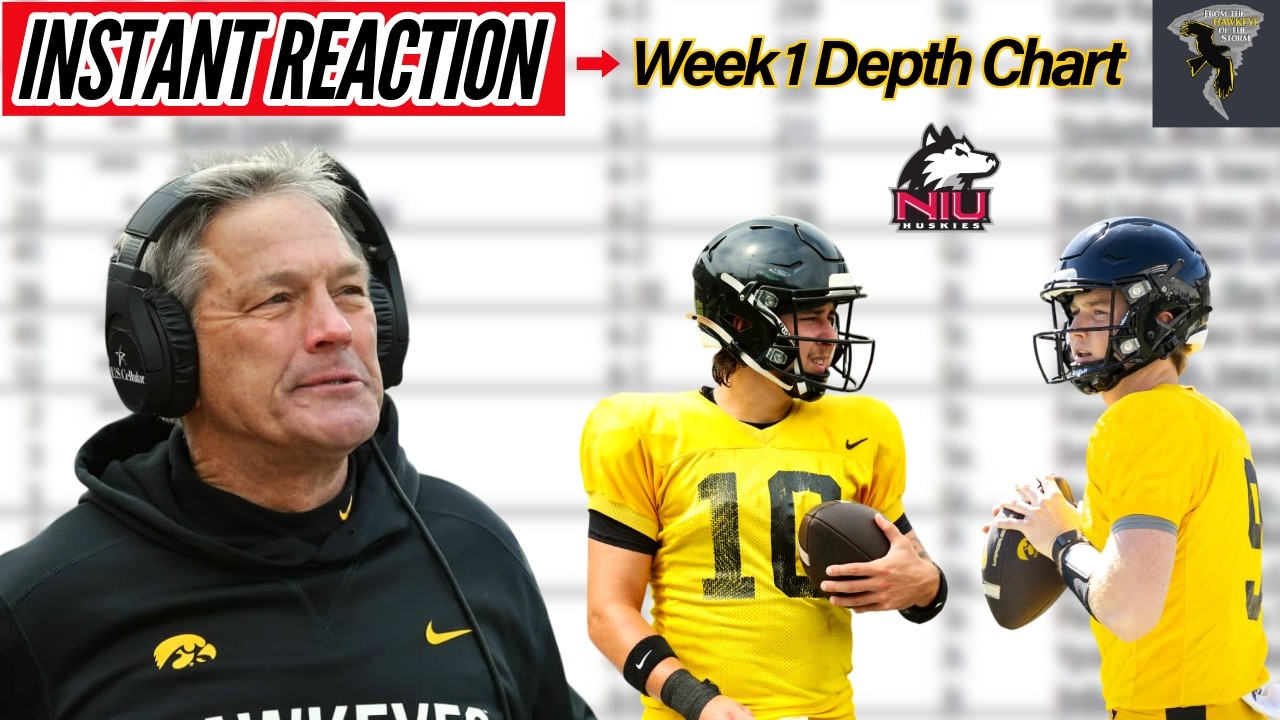 JUST IN: IOWA FOOTBALL RELEASES WEEK 1 DEPTH CHART 🔥 | QB battle settled? Kicking, punting starters?