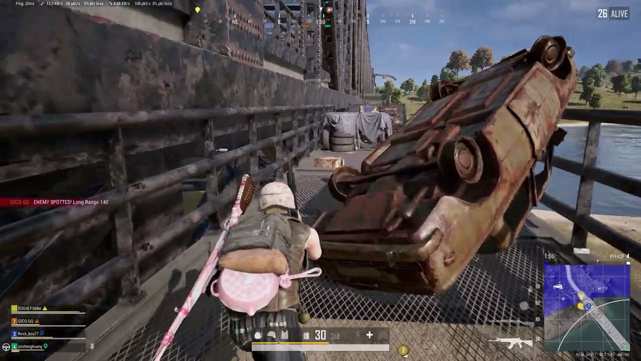 PUBG PC hampir saja di jembatan i7-13700F 