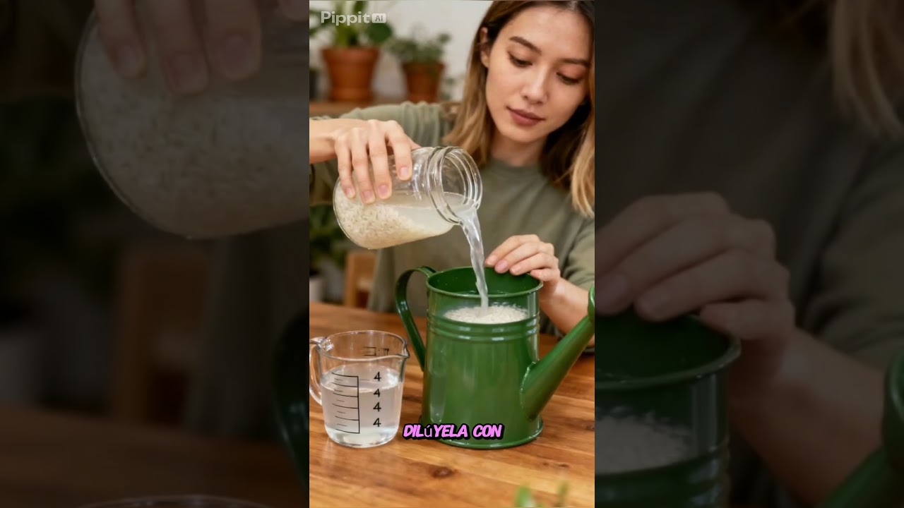 CÓMO USAR AGUA DE ARROZ EN PLANTAS (TRUCO NATURAL)