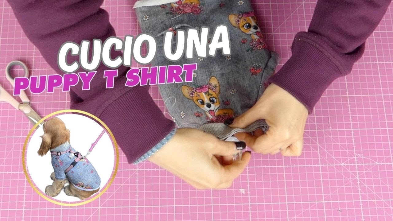 Cucio una maglietta per cagnolino con cartamodello multi taglia