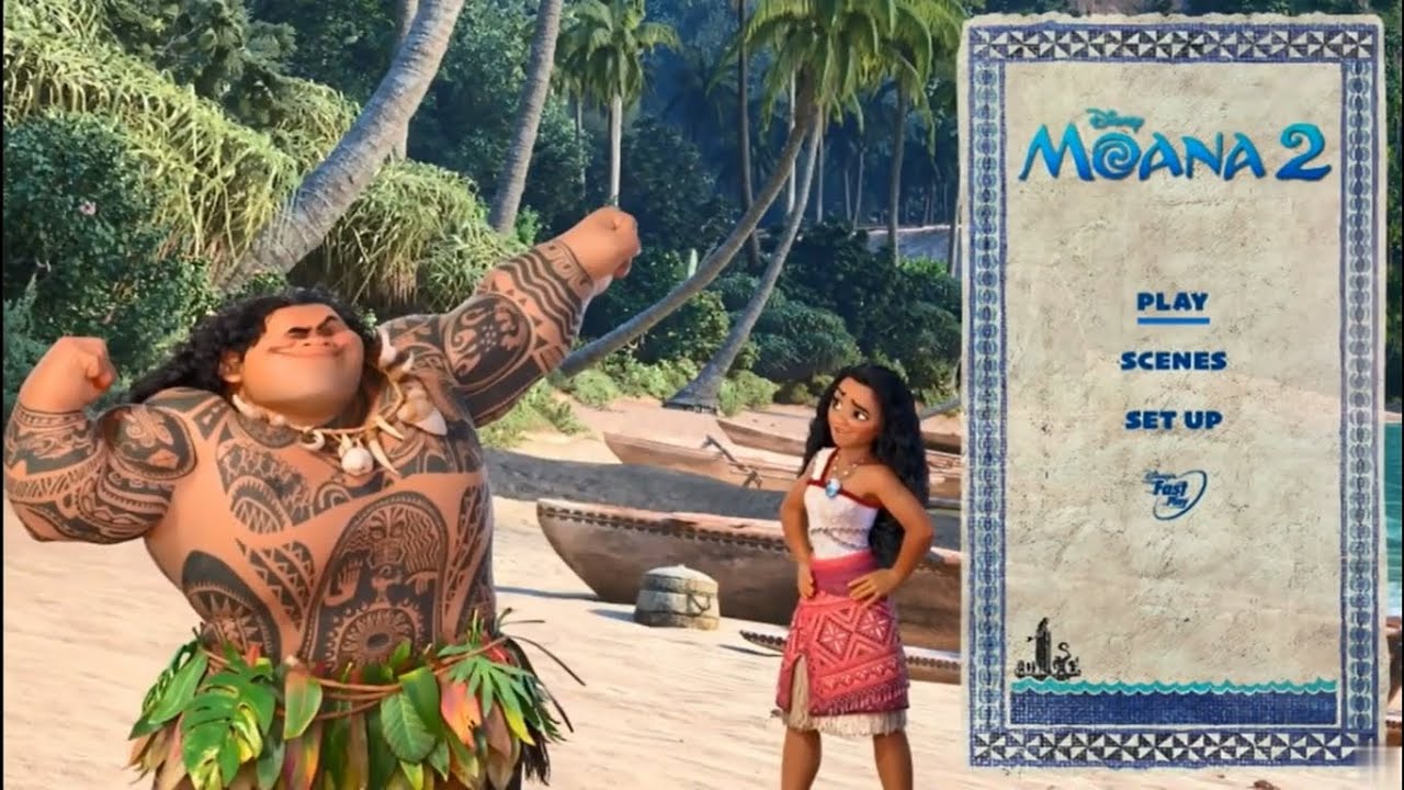 Moana 2 (2024) - Dvd Menu Walkthrough