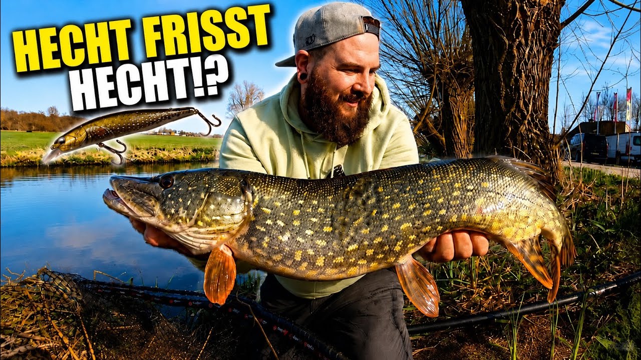Challenge: Hecht frisst Hecht?! Dicke Polder-Hechte in den Niederlanden!