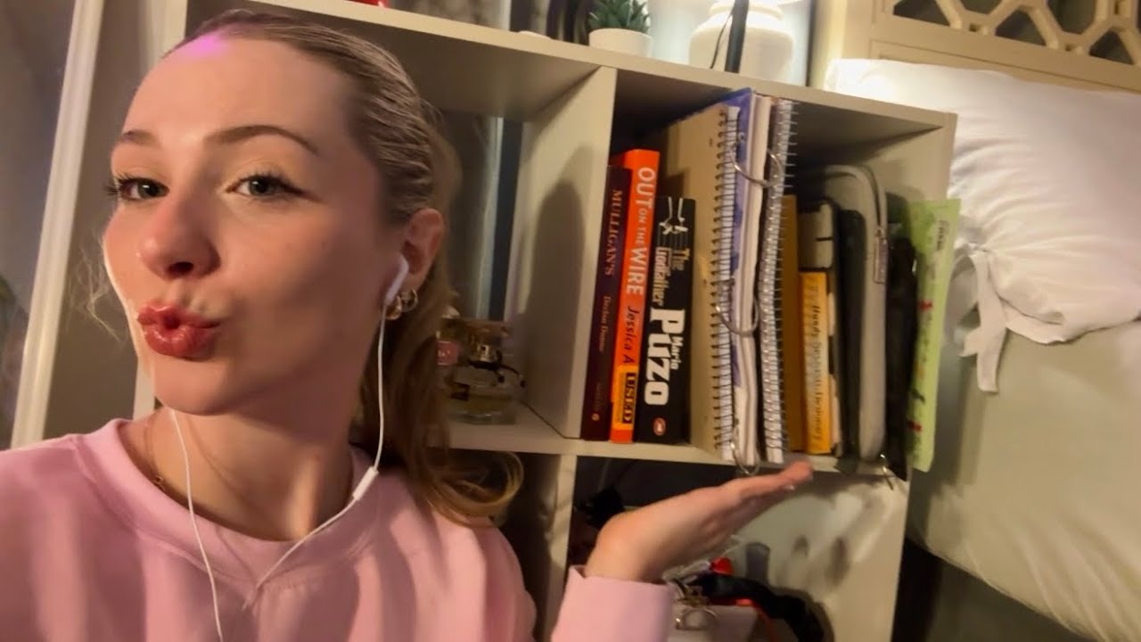 ASMR | bookshelf tour📚 book scratching, tapping, page sounds📄