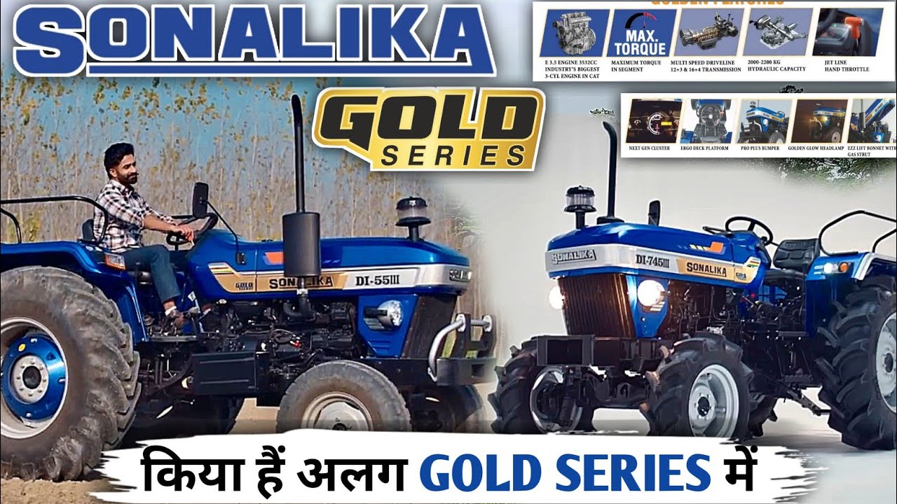 आ गई सोनालिका की गोल्ड सीरीज 😮 | Sonalika DI-745 III 4WD GOLD SERIES TRACTOR All FEATURES #tractor 