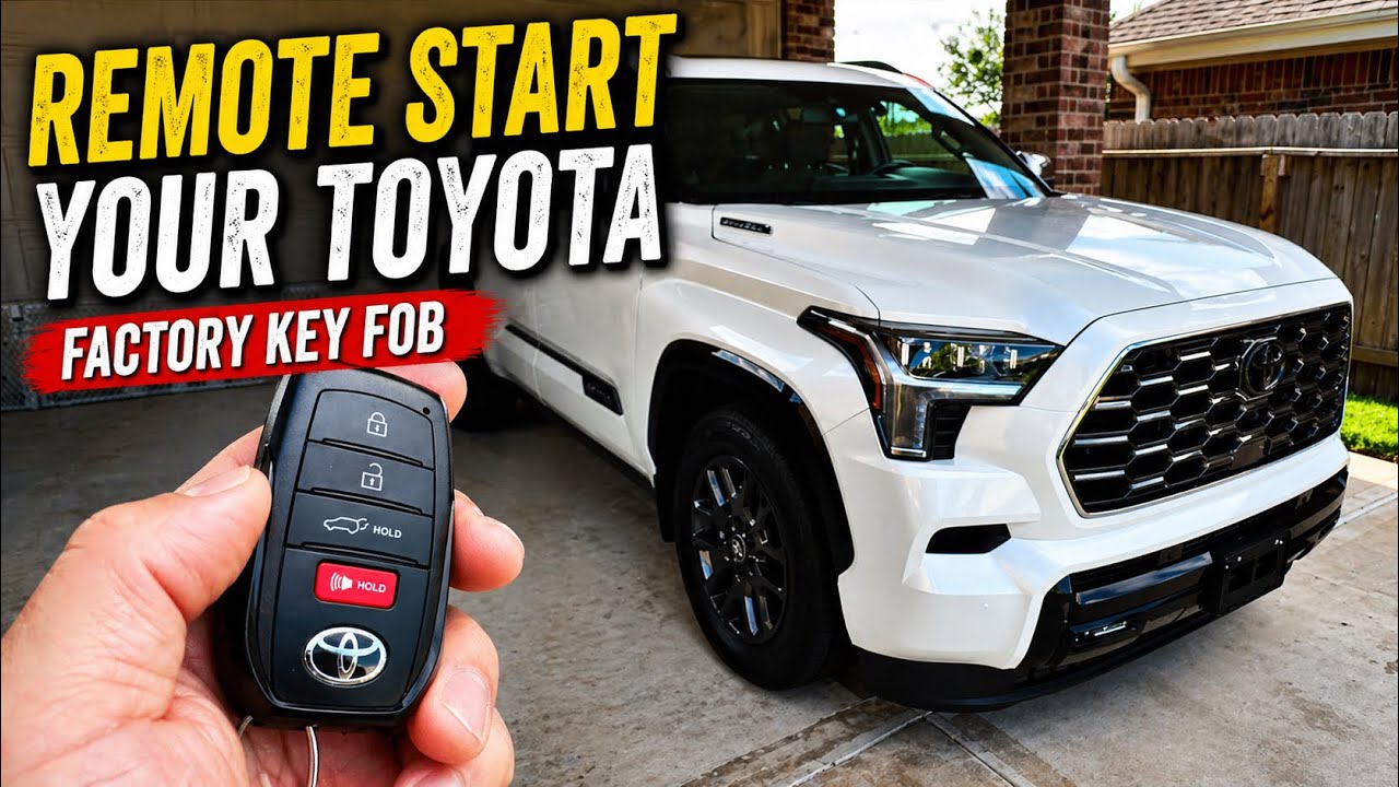 How To Remote Start Toyota Sequoia & Tundra With Remote Key Fob 2022-2026