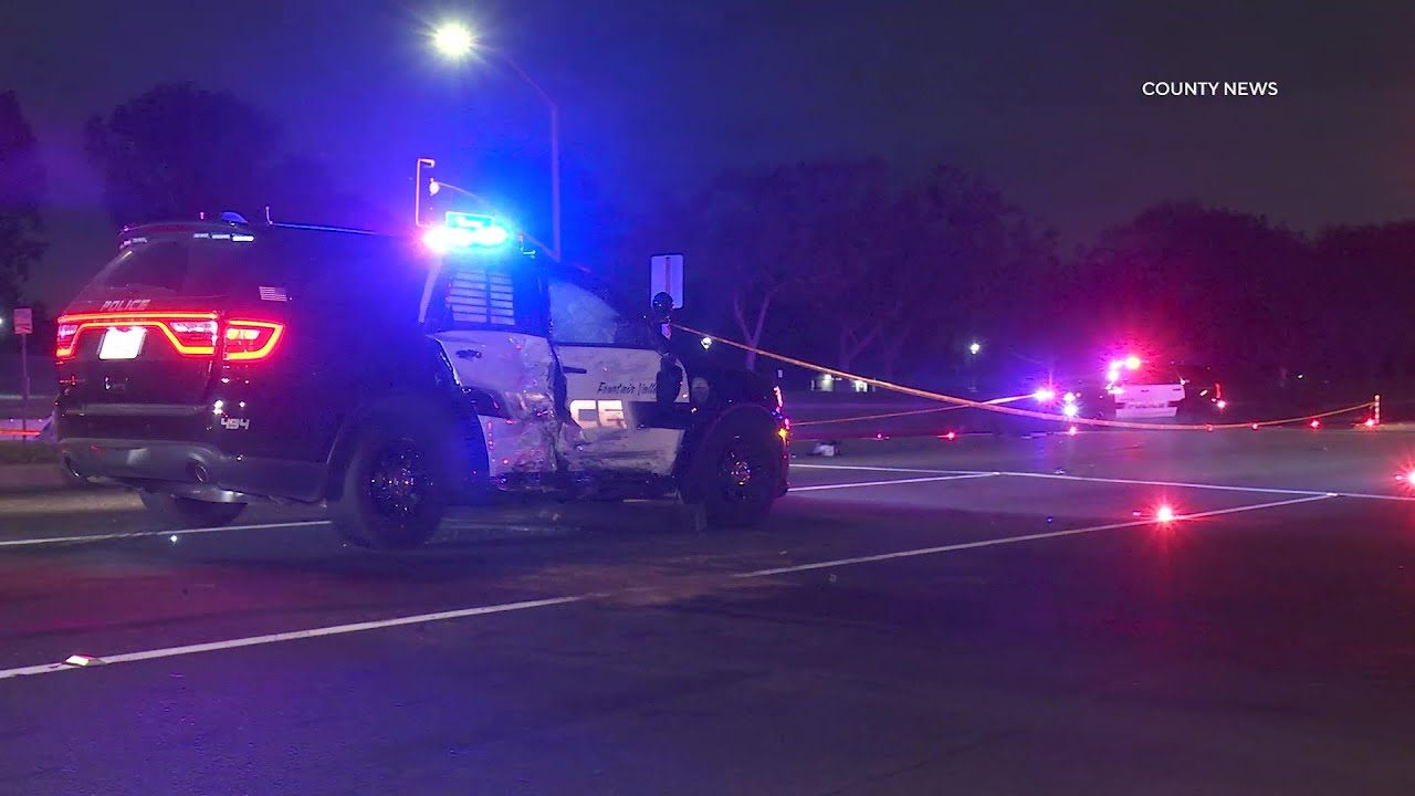 DUI Driver Collides With Police Vehicle at Fatal Crash Scene | Fountain Valley, CA
