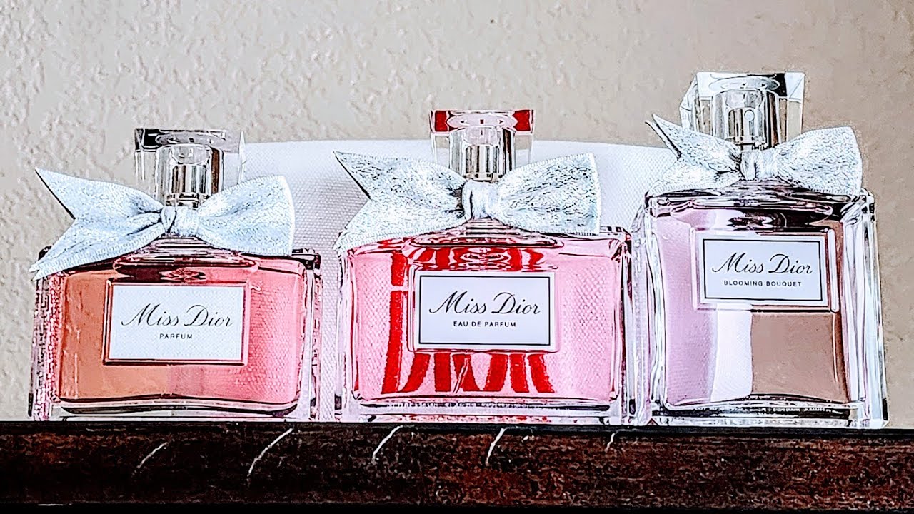 Dior Beauty Review | Miss Dior Comparison (Blooming Bouquet, Eau de Parfum, and Parfum)