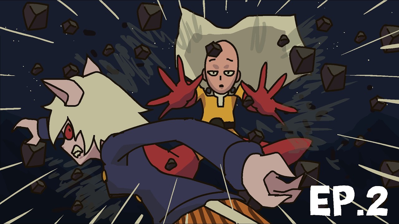 Saitama Vs Pitou !!!  one punch man fan animation