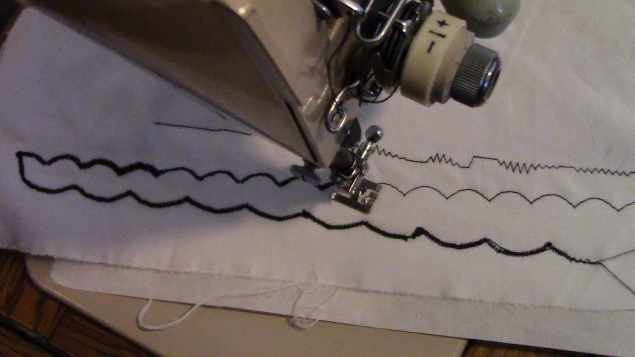Lengthening Scallops, Keeping Stitch Density - Vintage Sewing Machines