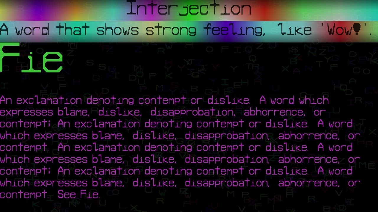 Interjection Word Smith 1