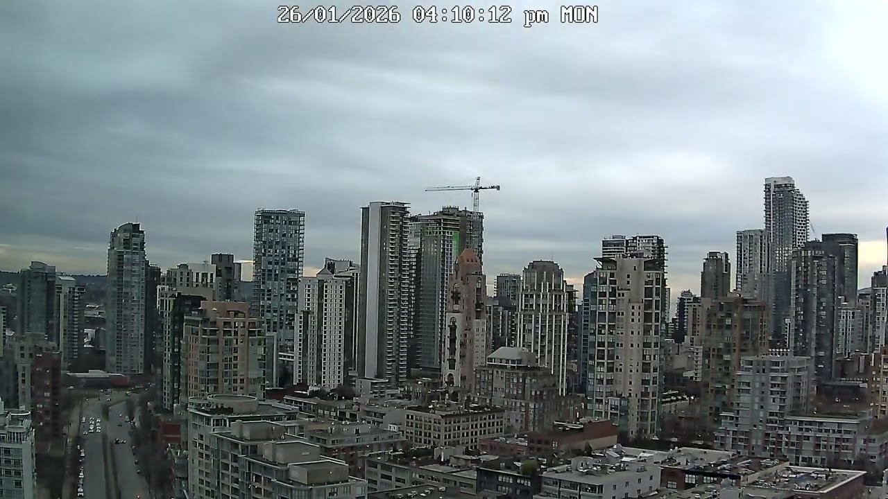 Vancouver Skyline Weekly Timelapse 🌇 | Jan 24, 2026 – Jan 30, 2026 | Yaletown City & Sunset Views