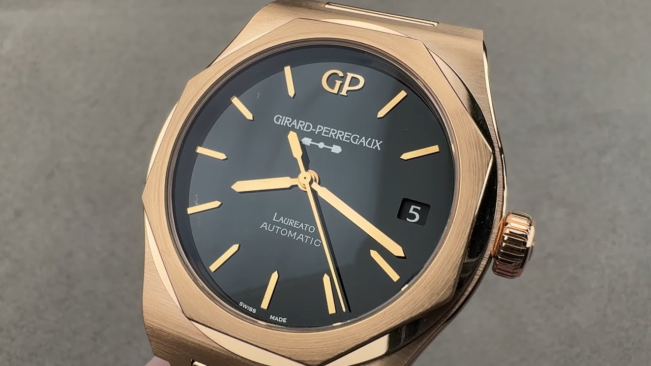 Girard-Perregaux Laureato Onyx Dial (81010-52-3118-1CM) Girard-Perregaux Watch Review