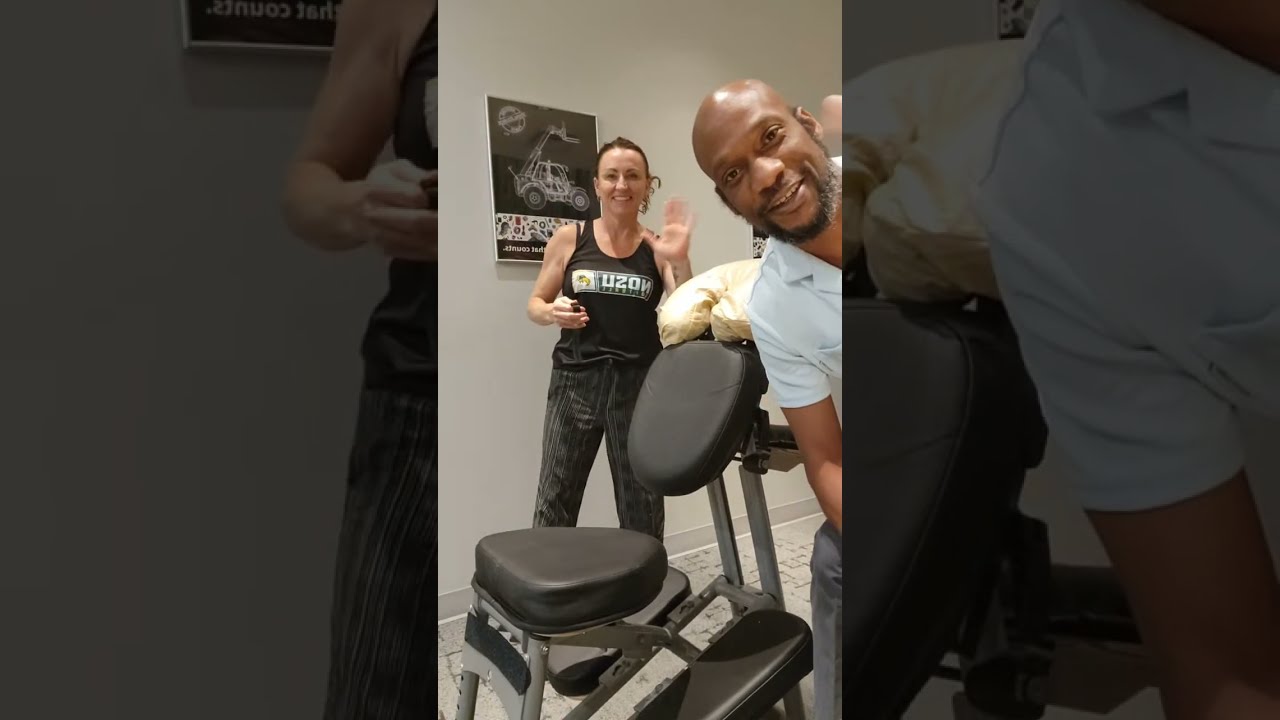 🥷 ASMR LIVE Chair Massage Ninja 🥇🥈🥈3 Time World Champion Chaz Armstrong Onsite Shoulder,  Neck, Arms