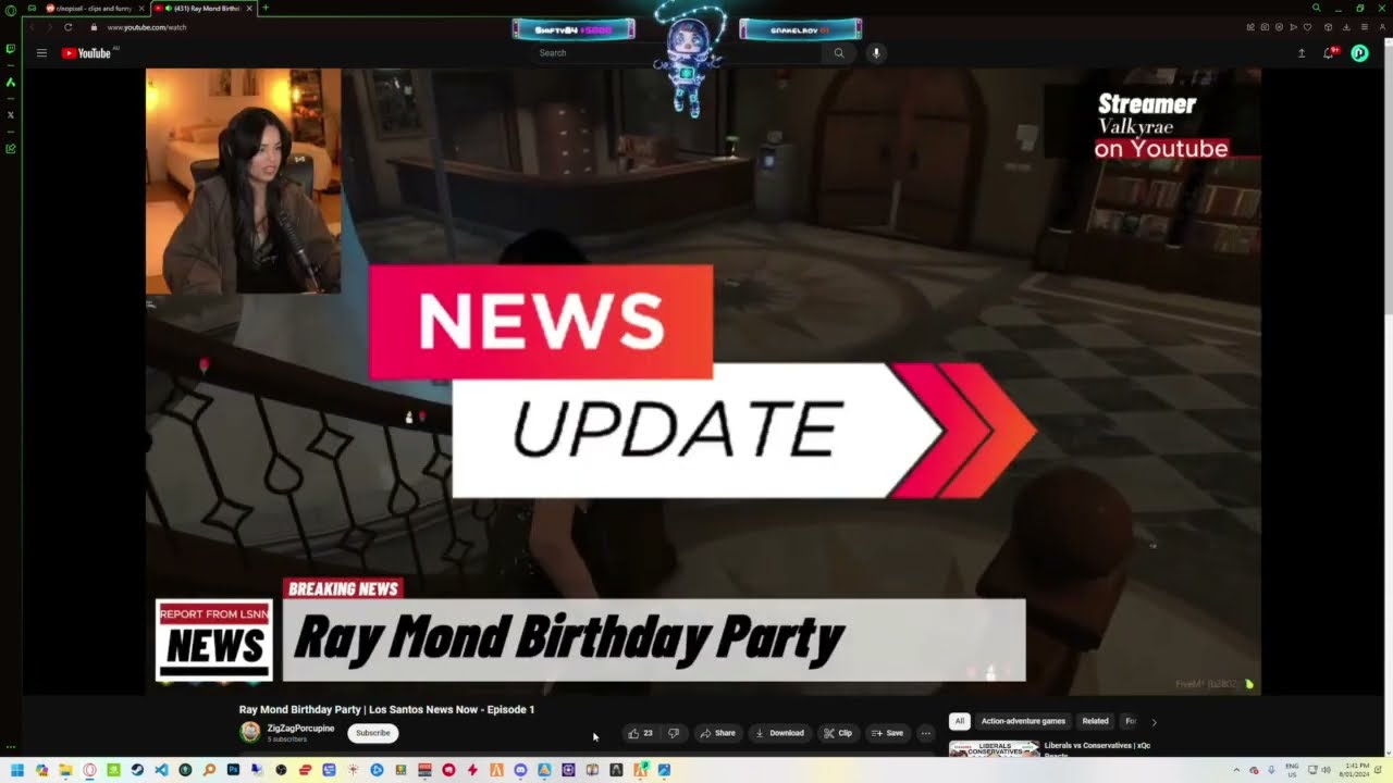 Koil Reacts To Ray Mond Birthday Party | Los Santons News Episode 1 | NoPixel GTA RP