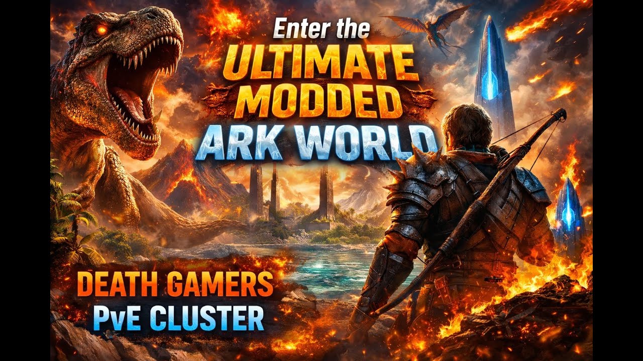 Conquer the Ultimate Modded ARK World Death Gamers PvE Cluster recruiting