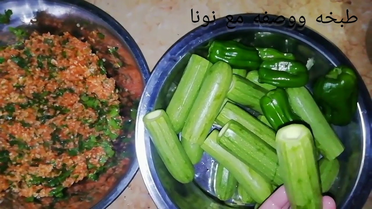 صنيه محشي كوسه في الفرن وخلطه جباره لمحشي الكرنب 👌