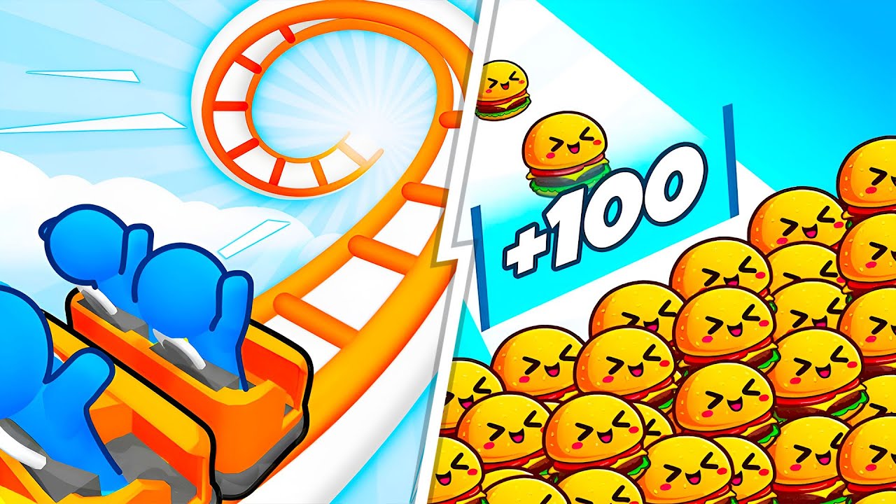 Runner Coaster VS Food Run 🔥 Max Level SpeedRun Gameplay (Android,iOS) NEW UPDATE Ep 780