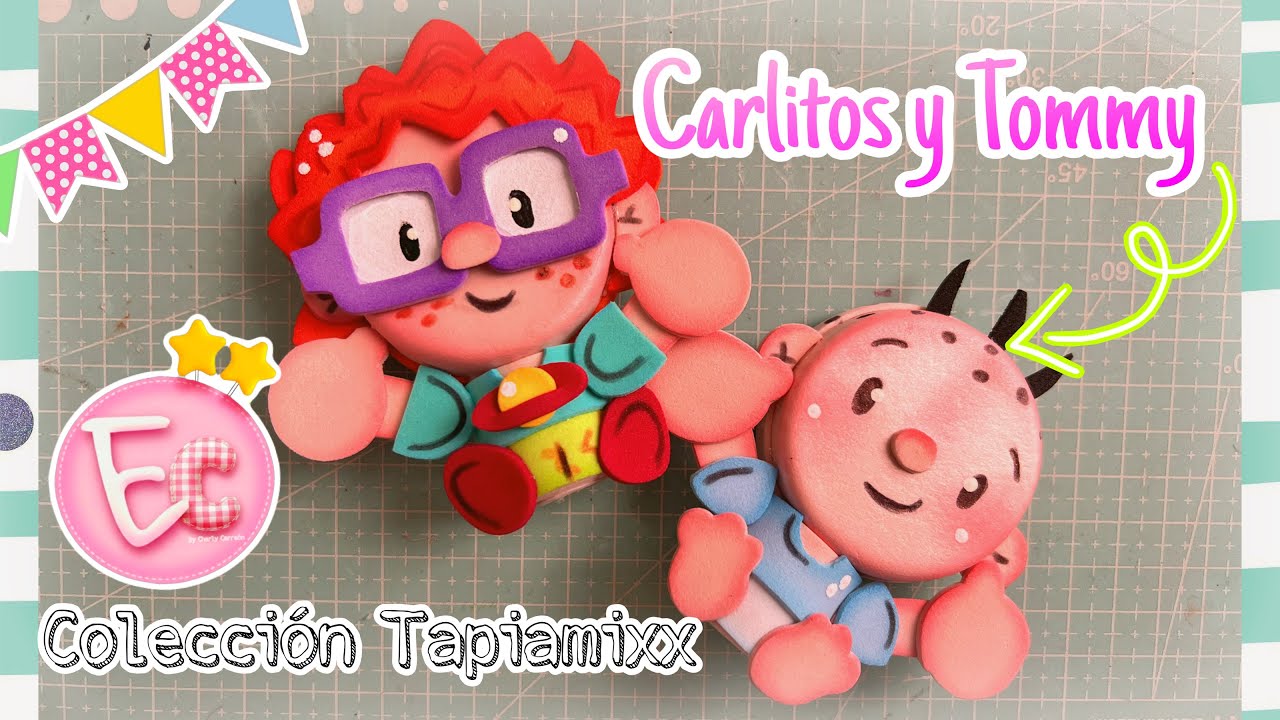 FOFULAPIZ TOMMY Y CARLITOS // COLECCIÓN TAPIAMIXX #manualidades #diy #foamy #sanvalentin 