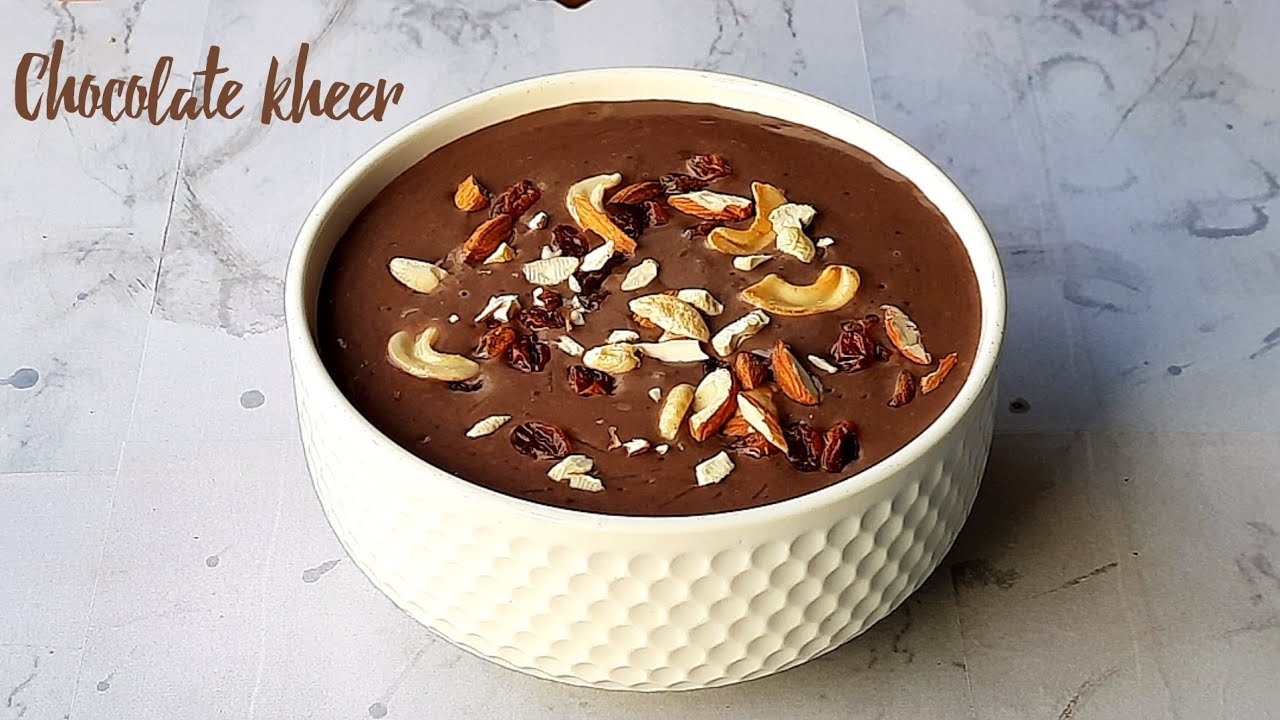 Chocolate kheer recipe | chocolate vermicelli kheer | Basava's kitchen