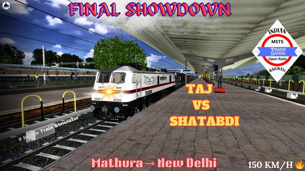 150 KM/H Comeback! 🚄🔥 | Taj Express Mathura to New Delhi | FINAL PART