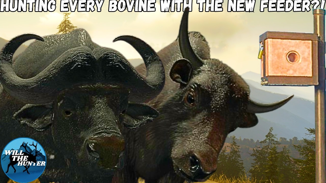 Hunting EVERY Bovine In TheHunter Call Of The Wild With The New Mineral Feeder?!