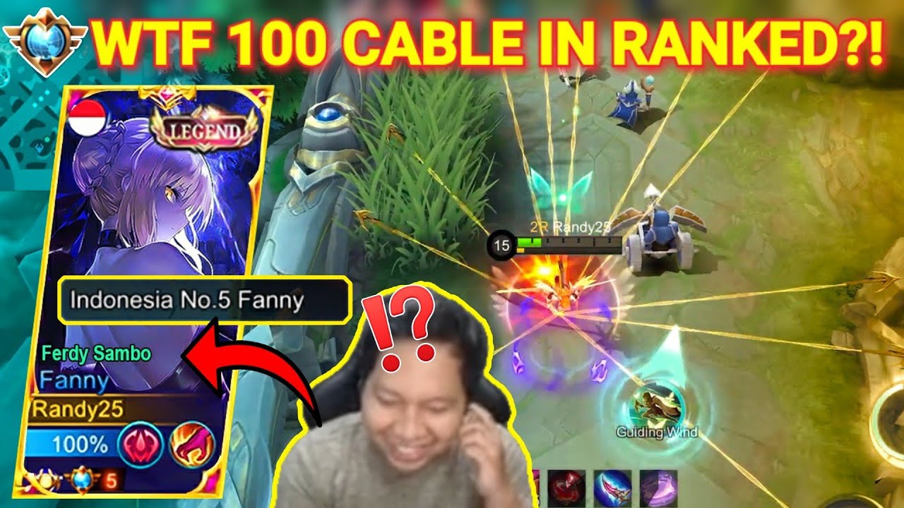 REACTION Streamer Top Global Melihat FREESTYLE FANNY Randy25!! | Mobile Legends