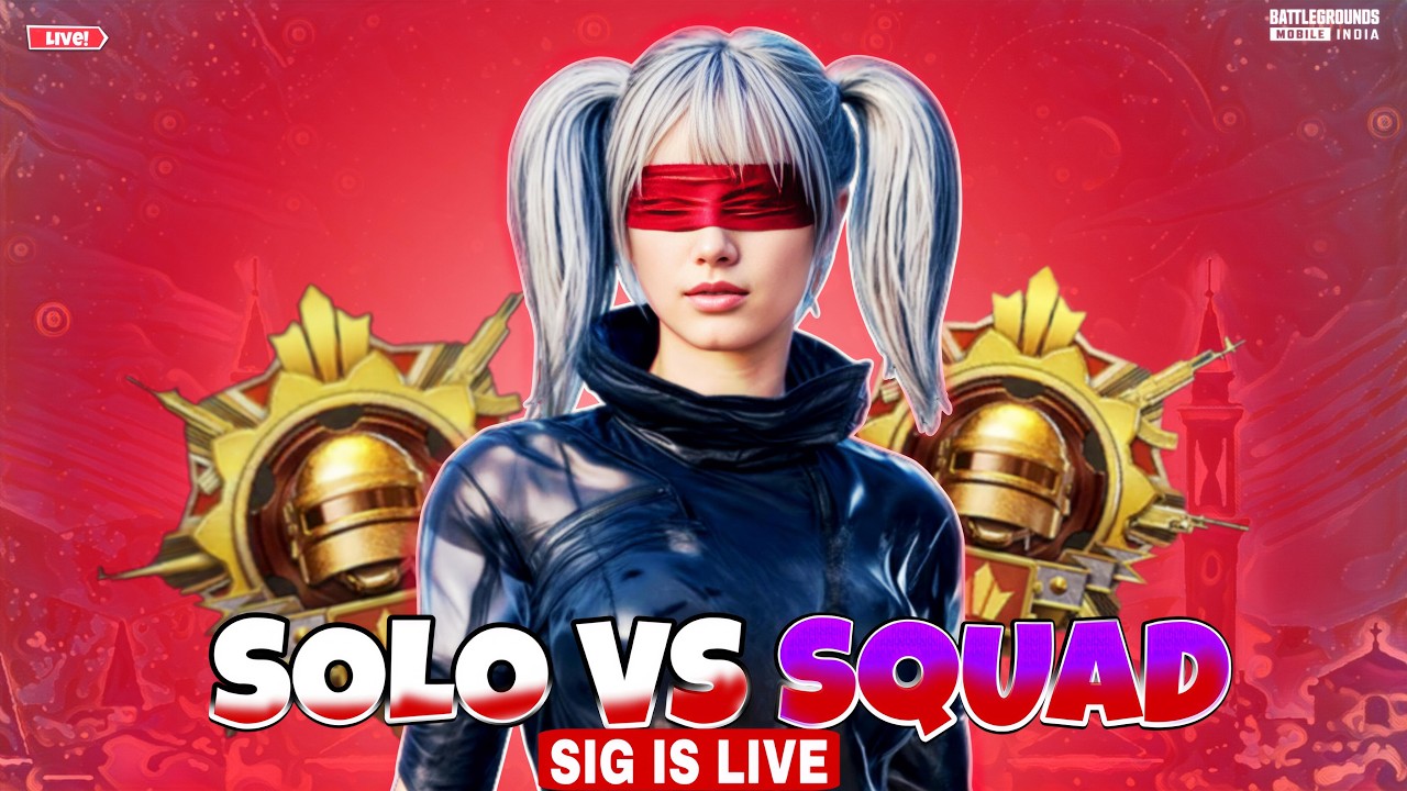 Solo VS Squad 💀 30 KILL  CHALLENGE 💪 120 FPS | SIG IS LIVE 🔴