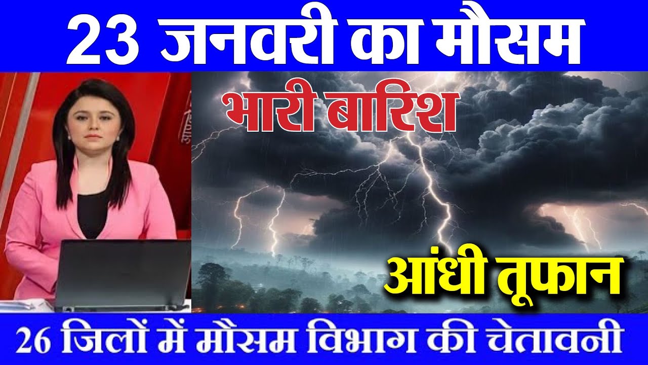 23 जनवरी का मौसम| today weather update, heat wave, #Mausam_ki_jankari #Lucknow_weather #आज_का_मौसम