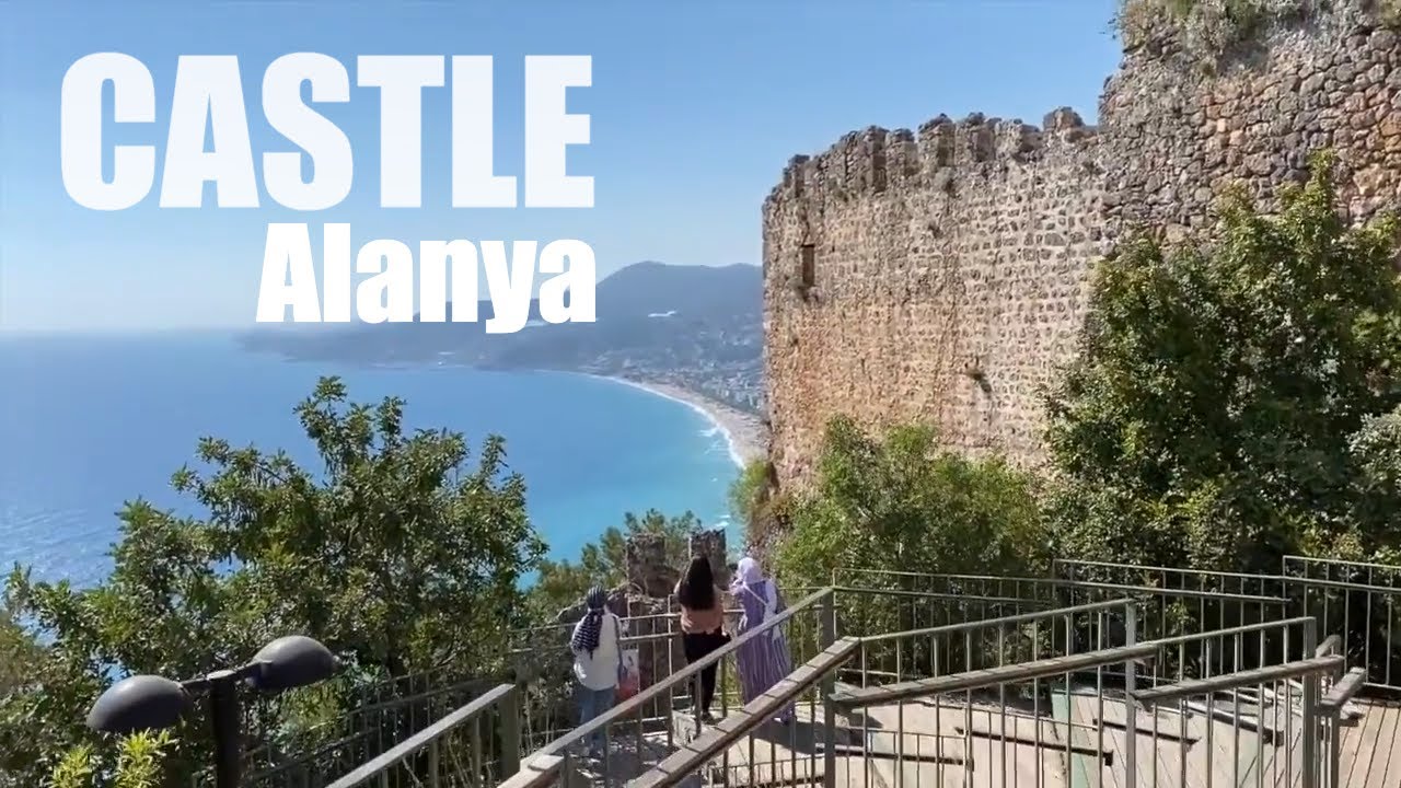 【4K】Alanya Cleopatra Beach and Alanya Castle
