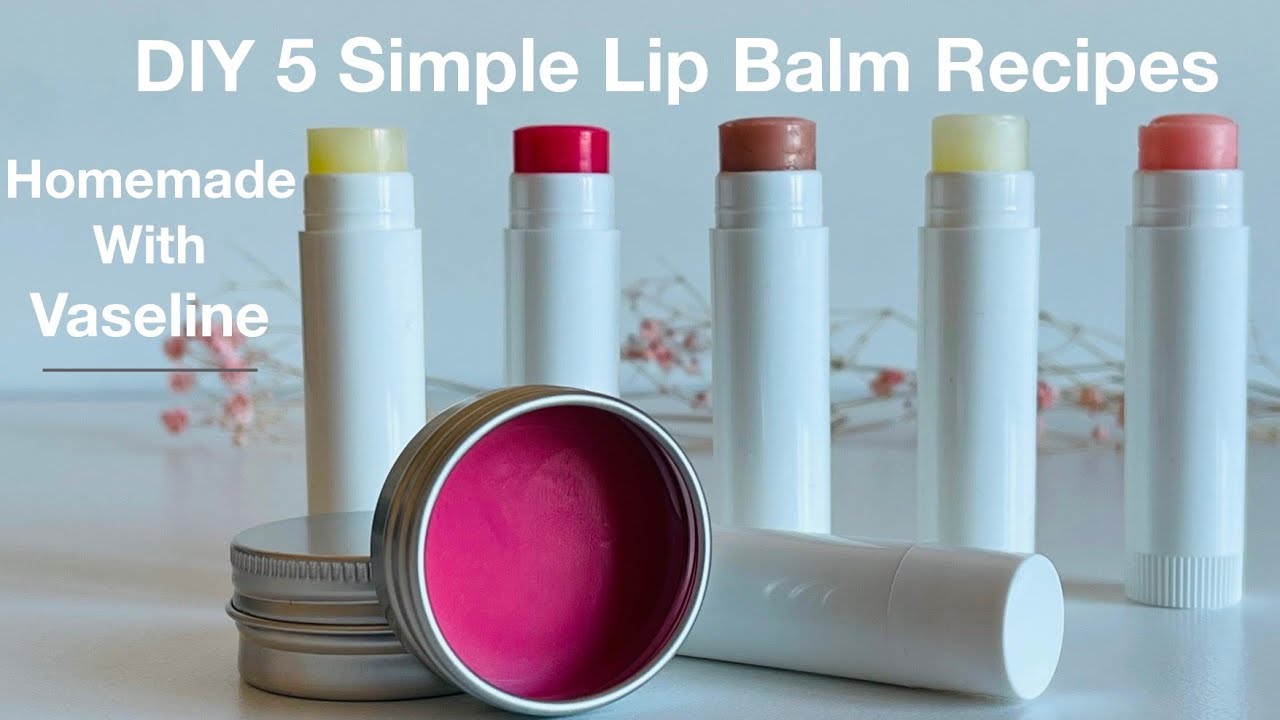 DIY 5 Simple Lip Balm Recipes / Soothing, Moisturising And Fresh / Homemade