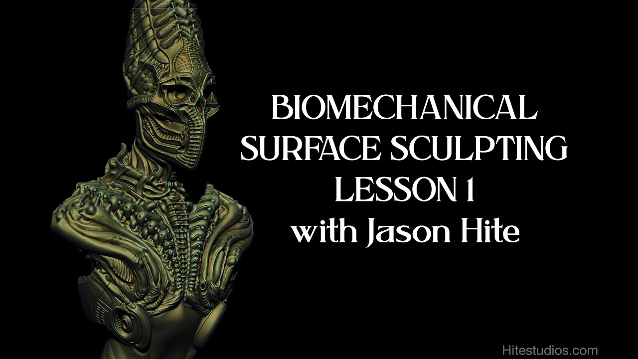BIOMECHANICAL ZBRUSH SCULPTING Lesson 1