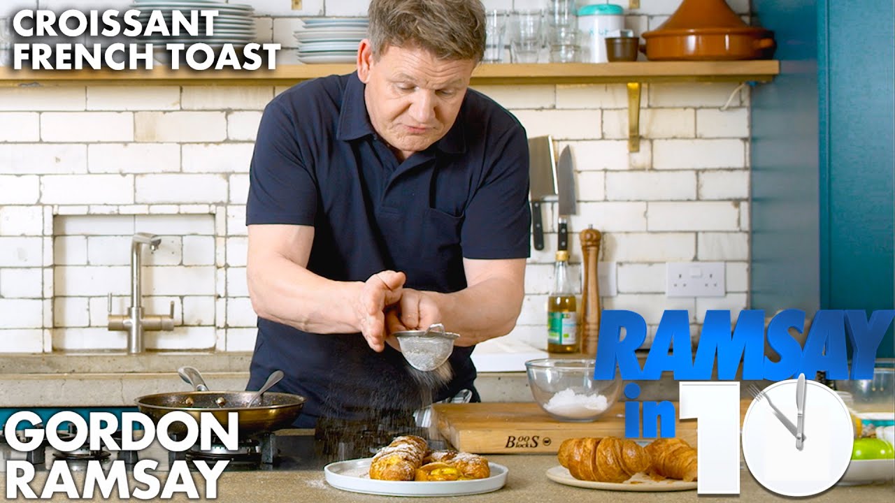 Stuffed Croissant French Toast Recipe in 7 Minutes ?!? | Gordon Ramsay