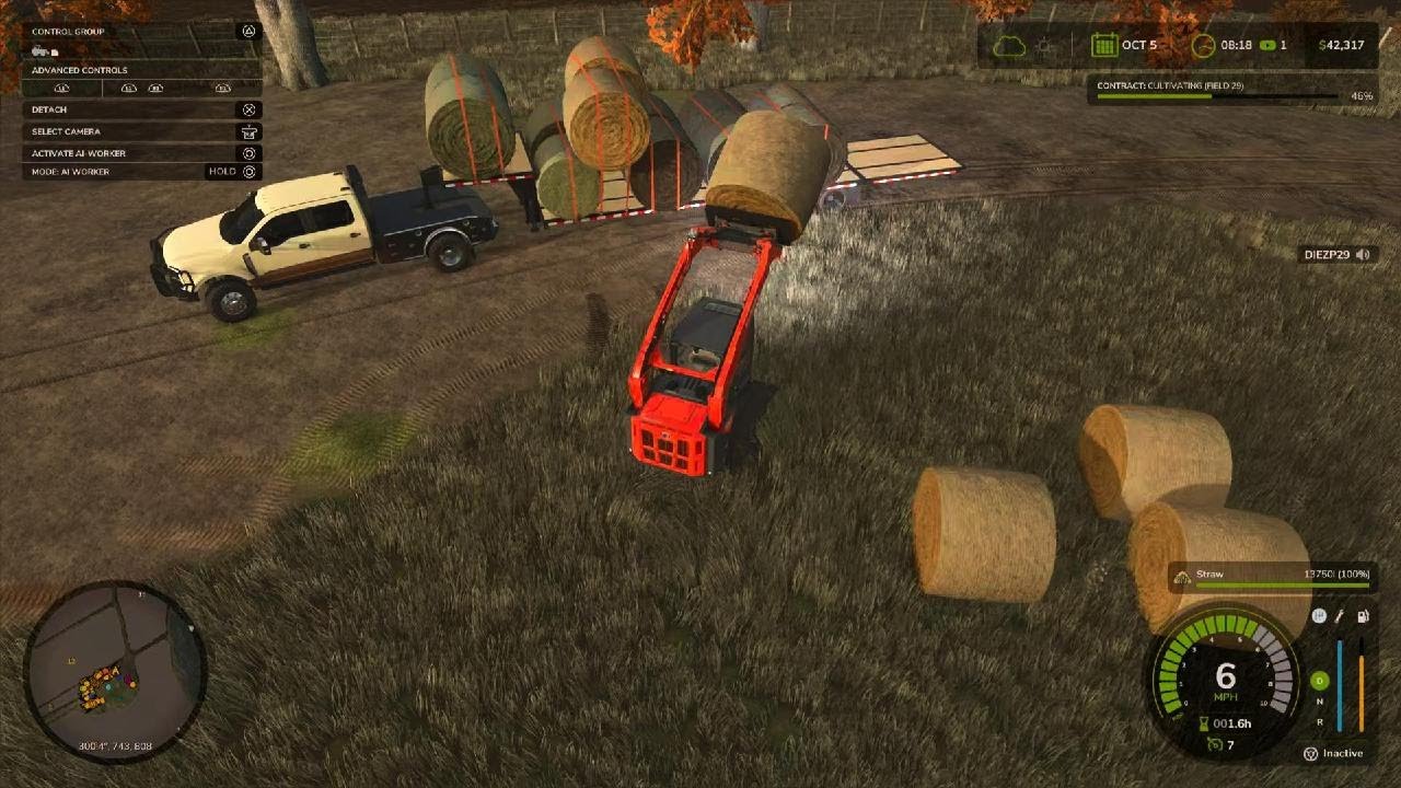 Come load some bales to feed animals