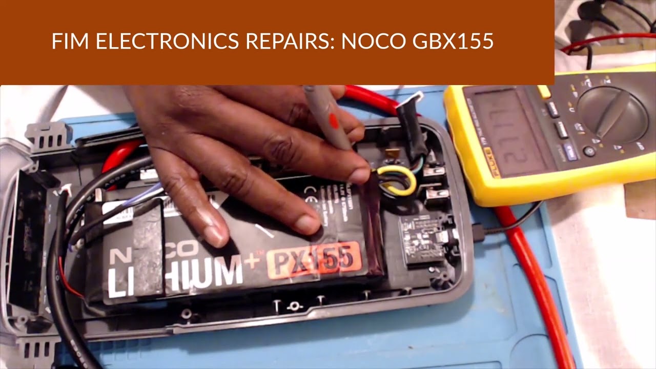 Noco GBX155 Car charger No power, not turning on, low battery fix