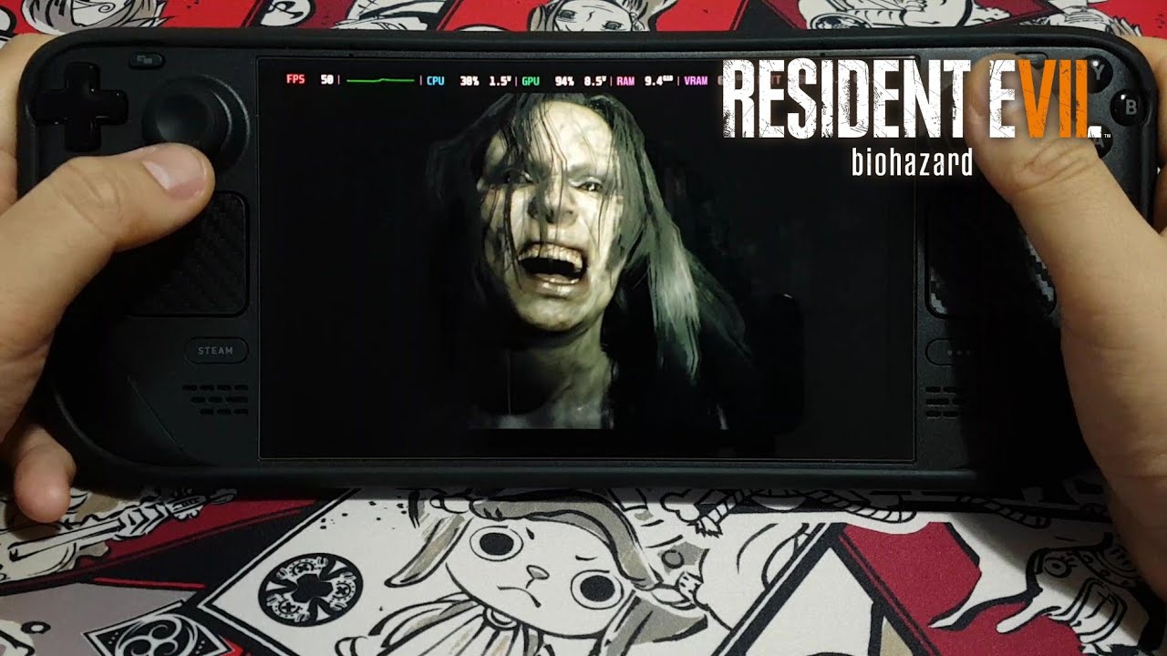 Resident Evil 7 Biohazard Gameplay on SteamOS 3.7.19 Steam Deck OLED
