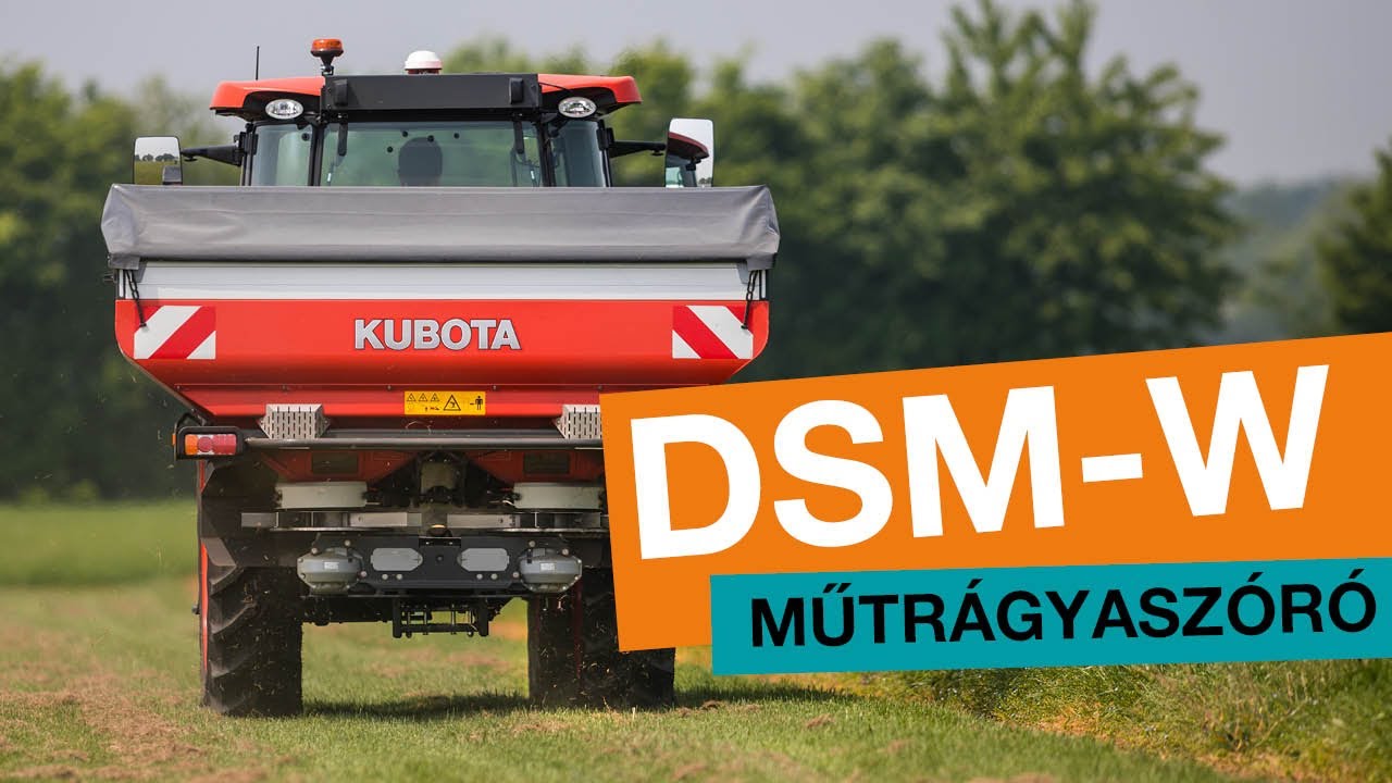 KUBOTA DSM-W MŰTRÁGYASZÓRÓ - bemutató