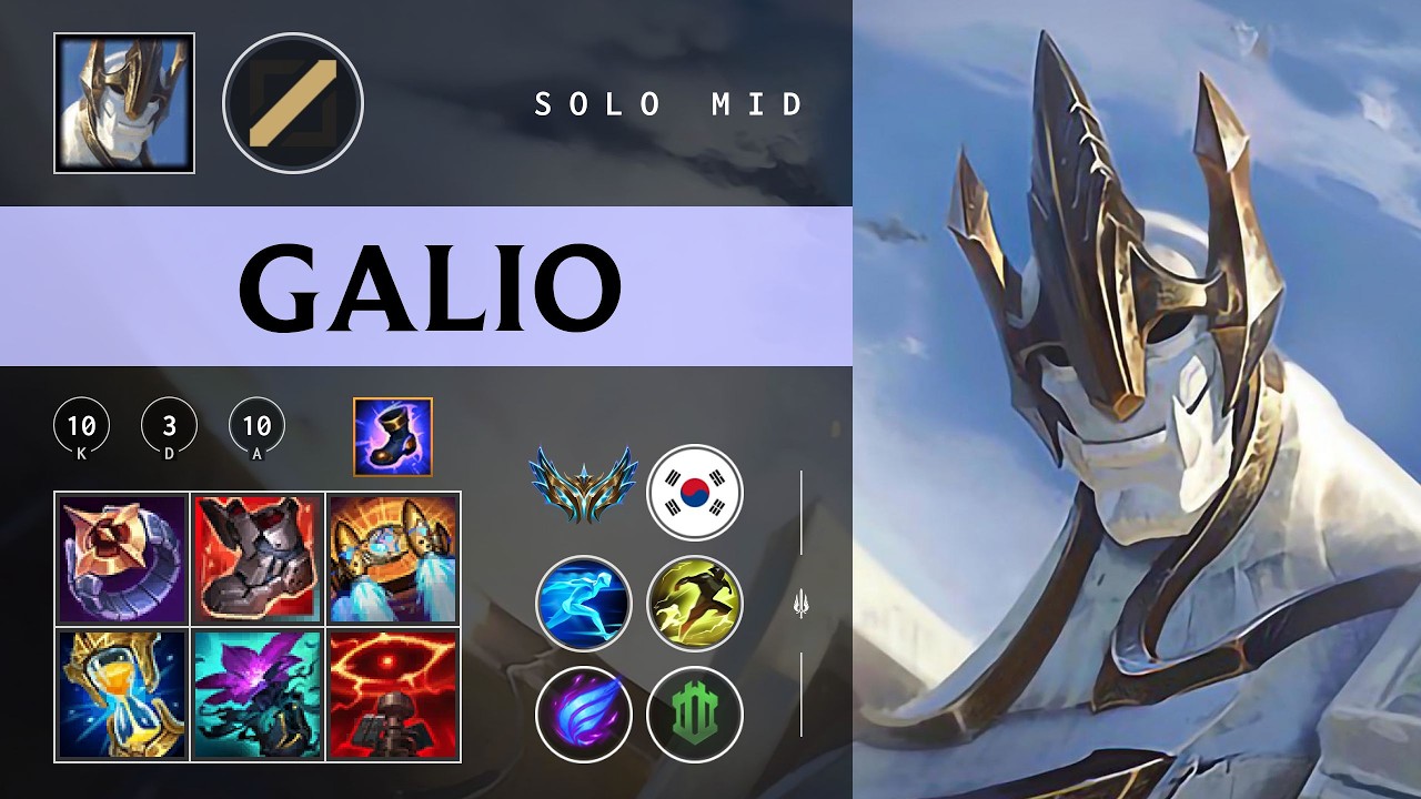 Galio Mid vs Zed - KR Challenger Patch 26.04