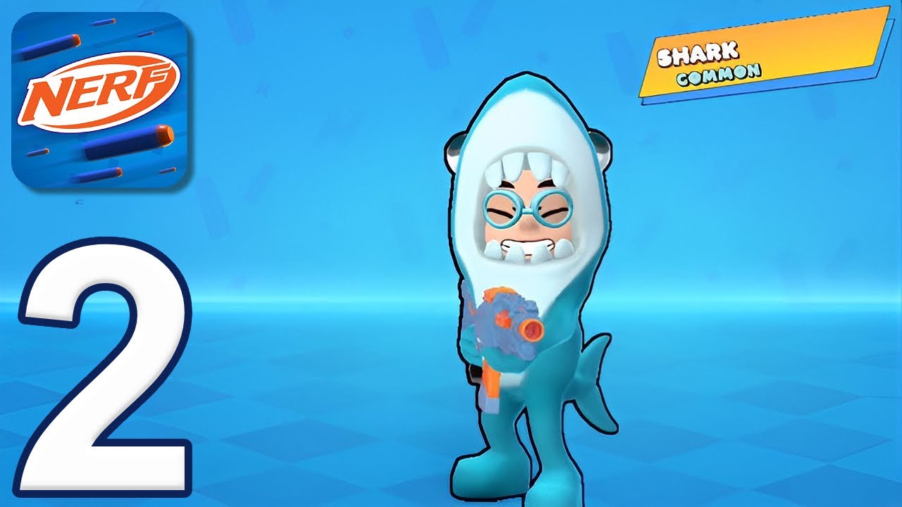 NERF: Superblast - Gameplay Walkthrough Part 2 - Shark & Solo Mode (iOS, Android)