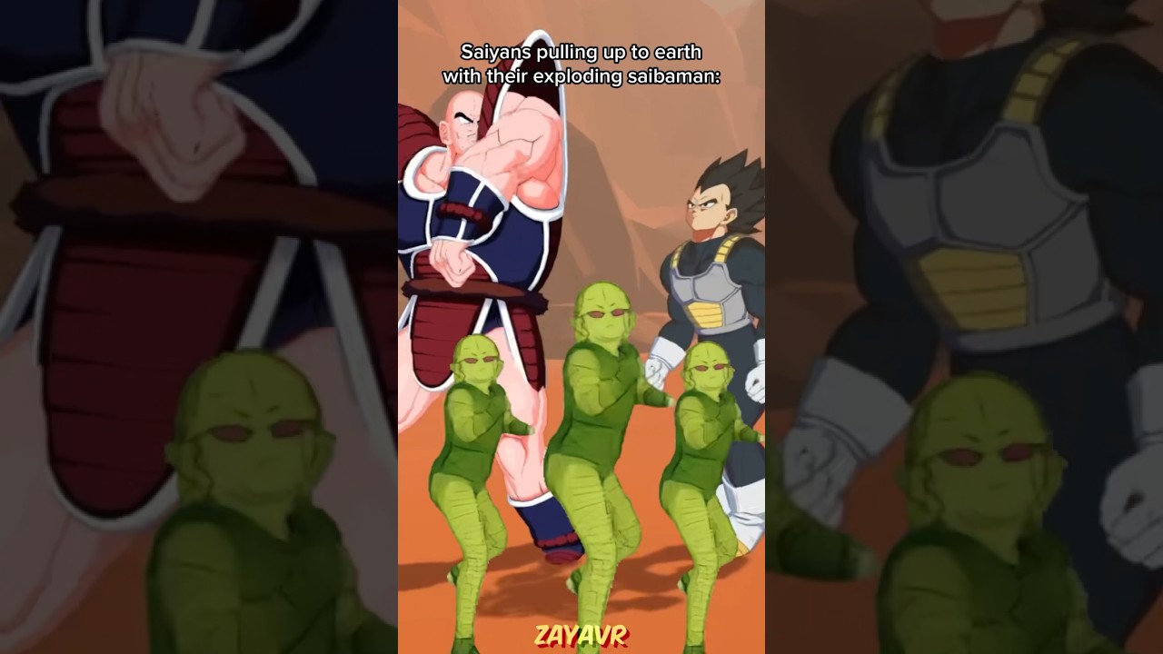 Saiyans and their Saibamen 😂