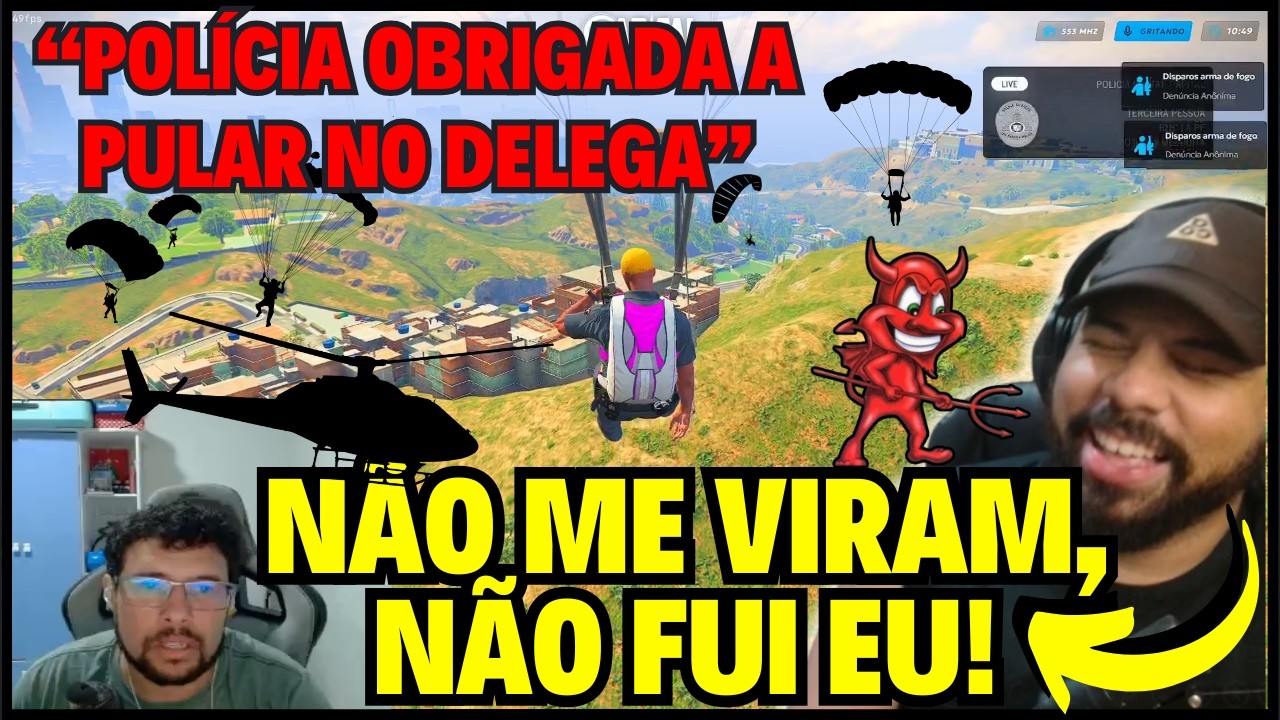 🔥 MISSÃO FORÇADA: POLICIAIS INVADEM FAVELA DO DELEGA DE PARAQUEDAS! A MANDO DE JACARÉ PEREIRA.👹☠️