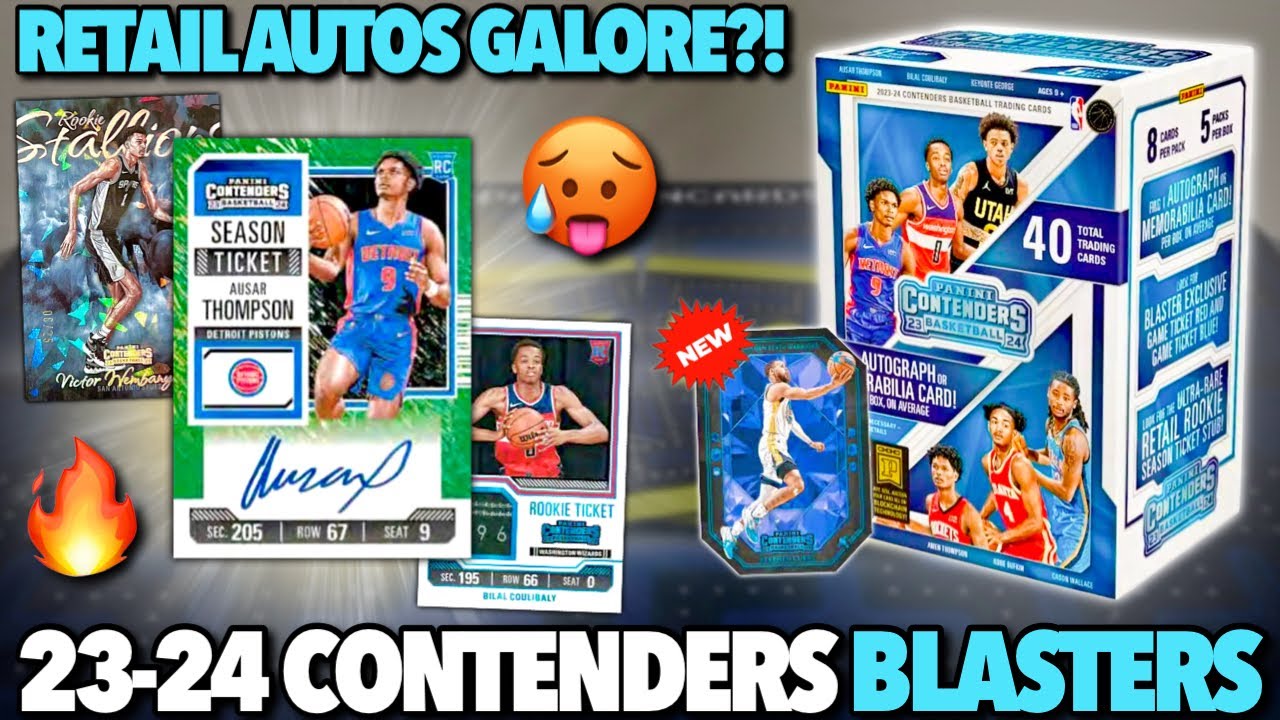 THESE BOXES ARE GOOD NOW (TONS OF VALUE)?! 🥵🔥 2023-24 Panini Contenders Basketball Retail Blasters