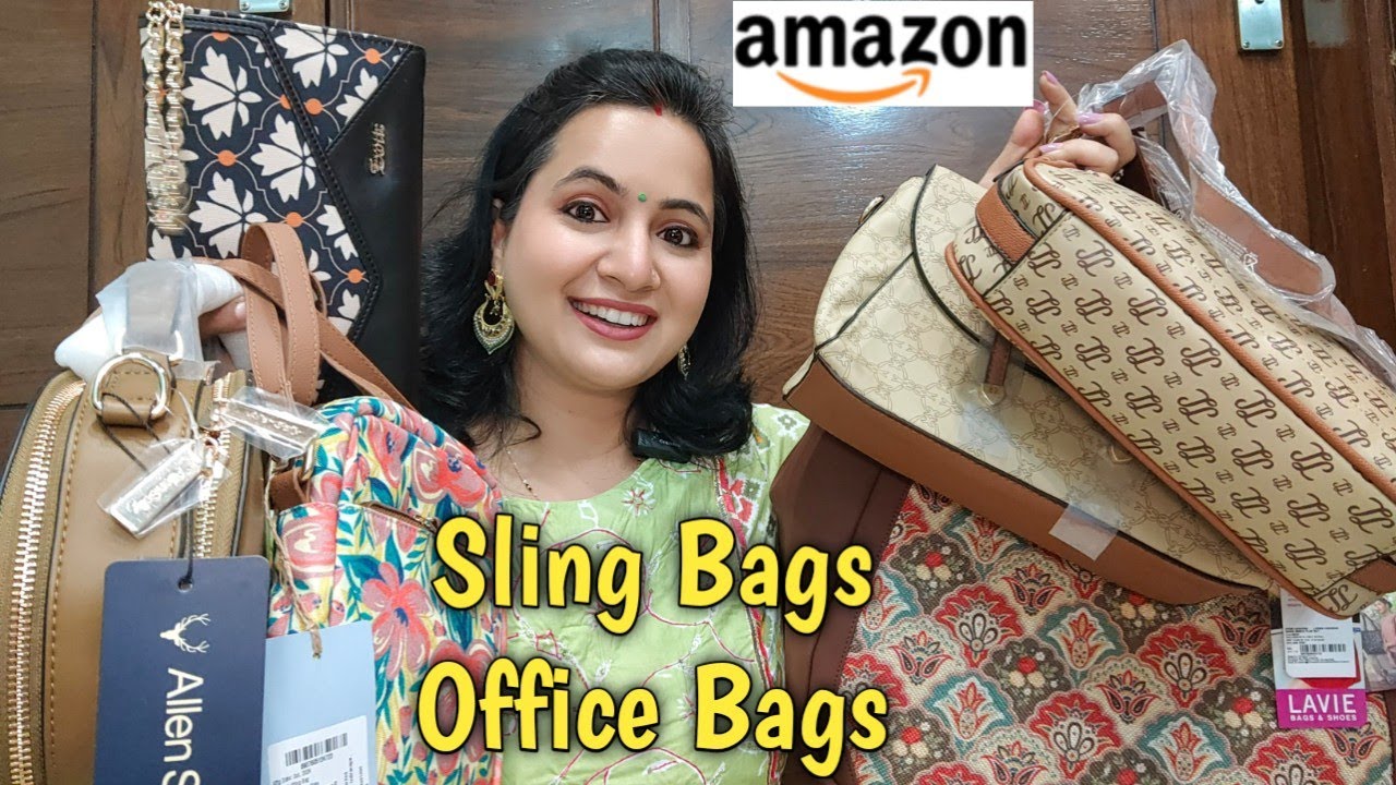 Perfect Office & Sling Bags From Amazon 💕| Trendy Bags Haul | Neema's Corner