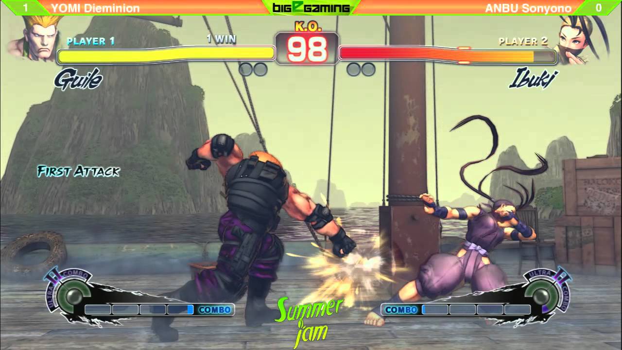Summer Jam 9 - USF4 - Top 32 - YOMI Dieminion (Guile) vs ANBU Sonyono (Ibuki)